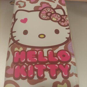 Hello Kitty Leopard Design Zip Around Wallet